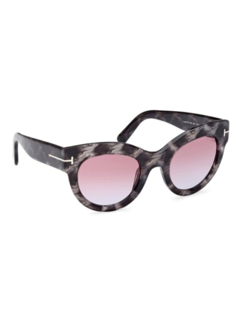 TOM FORD Lucilla Black Havana Cat Eye Sunglasses TF1063 NWT - Picture 4 of 13